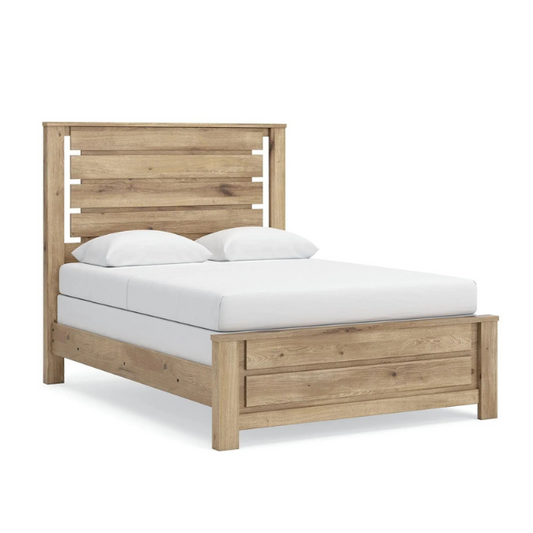 Brozmont - Queen Panel Bed - Tan