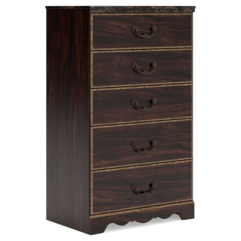 Glosmount - Two-tone - Five Drawer Chest