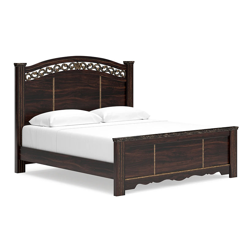 Glosmount - Two-tone - King Poster Bed