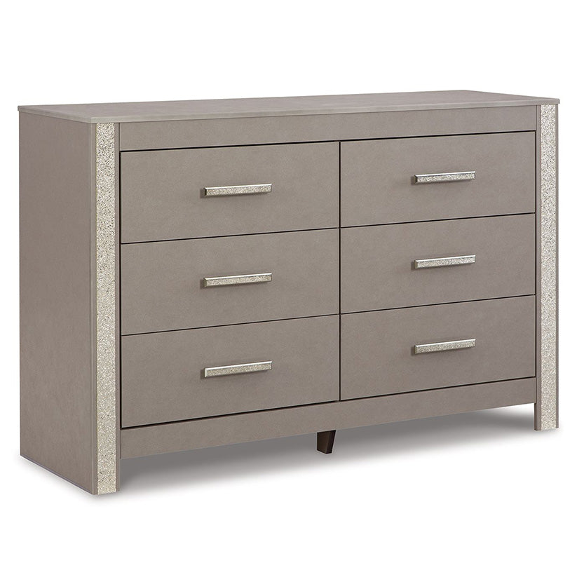 Surancha - Gray - Six Drawer Dresser