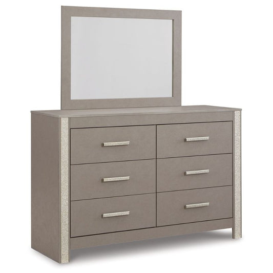 Surancha - Gray - Dresser And Mirror