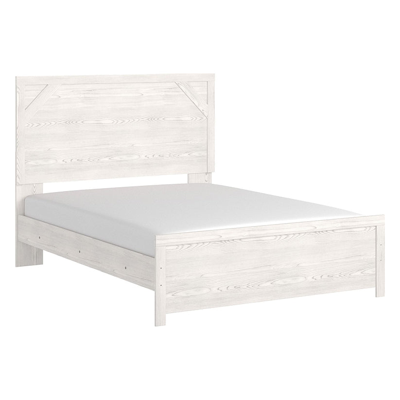 Gerridan - White / Gray - Queen Panel Bed