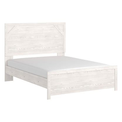 Gerridan - White / Gray - Queen Panel Bed