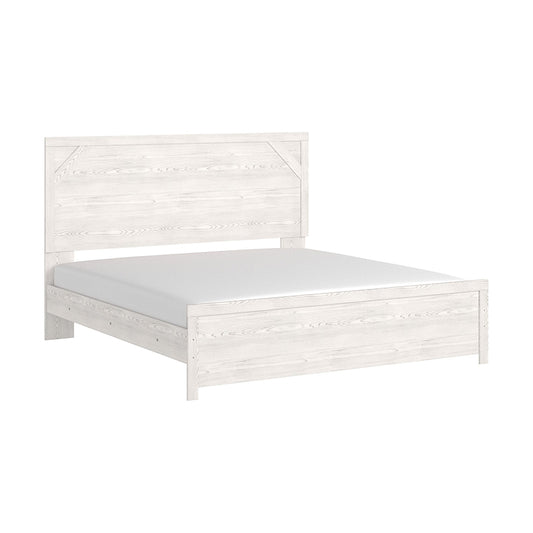 Gerridan - White / Gray - King Panel Bed