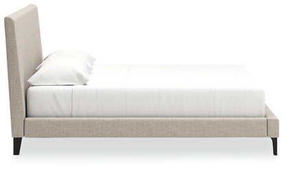 Cielden - Soft Gray - King Upholstered Bed With Roll Slats
