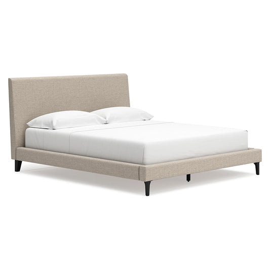 Cielden - Soft Gray - California King Upholstered Bed With Roll Slats