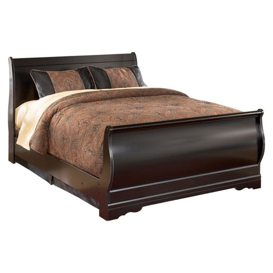 Huey Vineyard - Black - Full Sleigh Bed