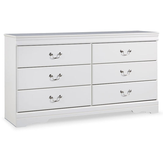 Anarasia - White - Six Drawer Dresser