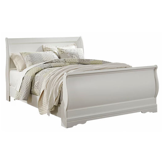 Anarasia - White - Queen Sleigh Bed