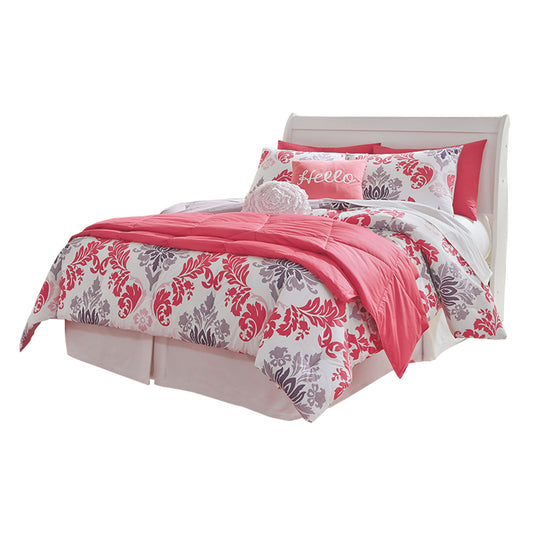 Anarasia - White - Full Sleigh Headboard With Bolt On Bed Frame