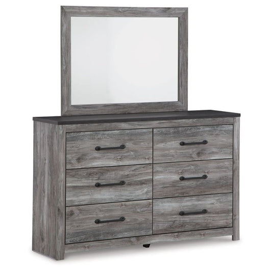 Bronyan - Dark Gray - Dresser And Mirror