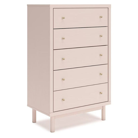 Wistenpine - Blush - Five Drawer Chest