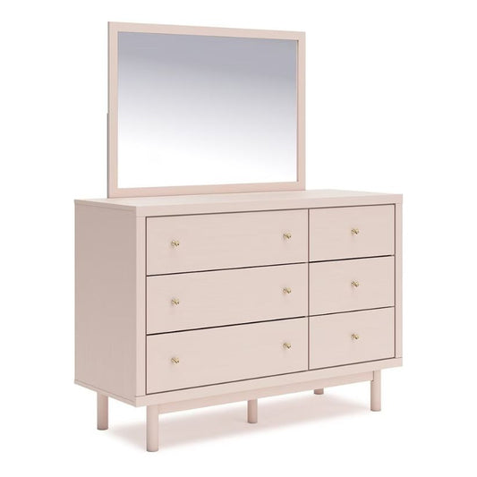 Wistenpine - Blush - Dresser And Mirror