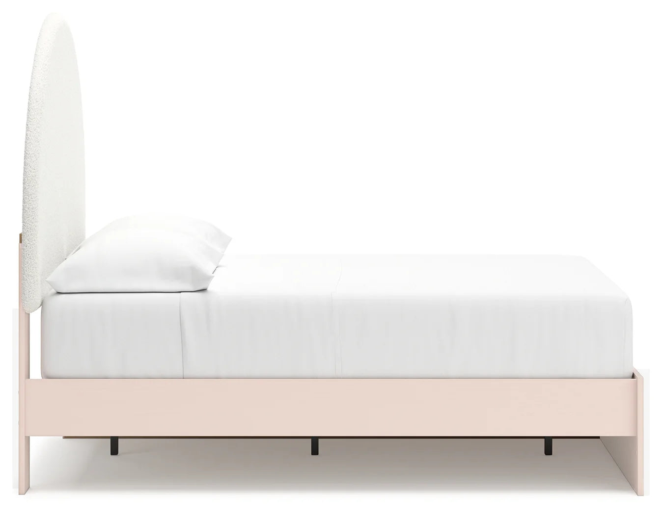 Wistenpine - Blush - Full Upholstered Panel Bed With Side Storage