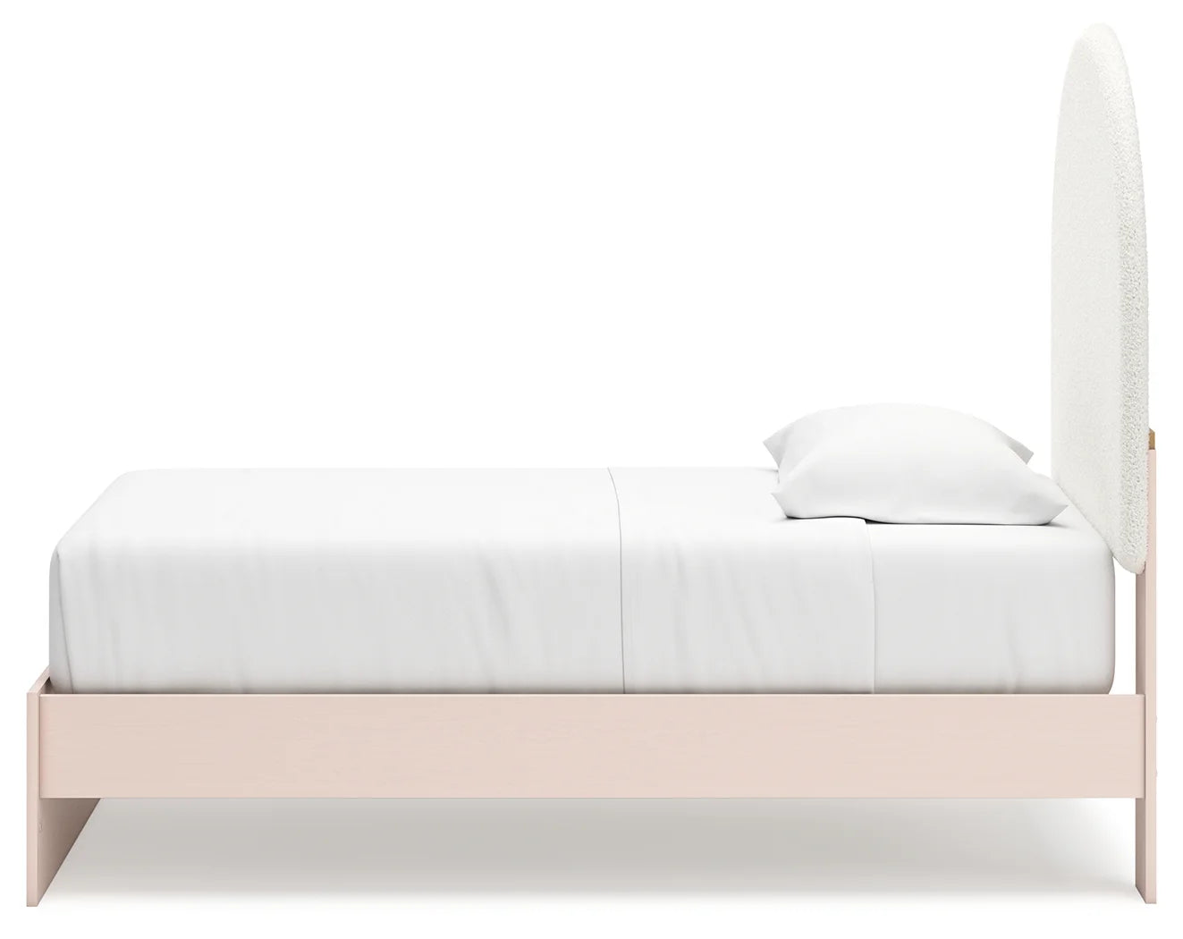 Wistenpine - Blush - Twin Upholstered Panel Bed-6