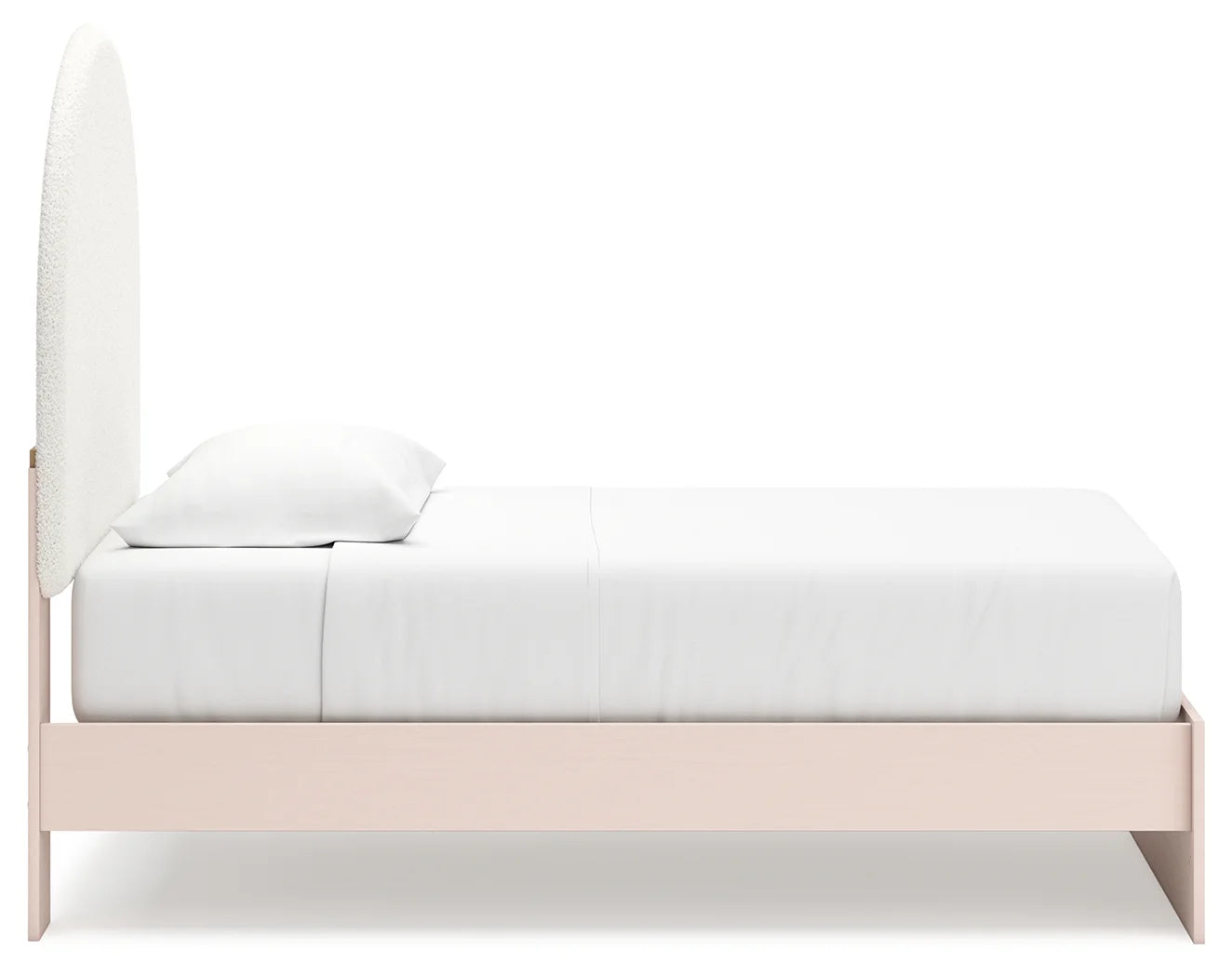 Wistenpine - Blush - Twin Upholstered Panel Bed-7