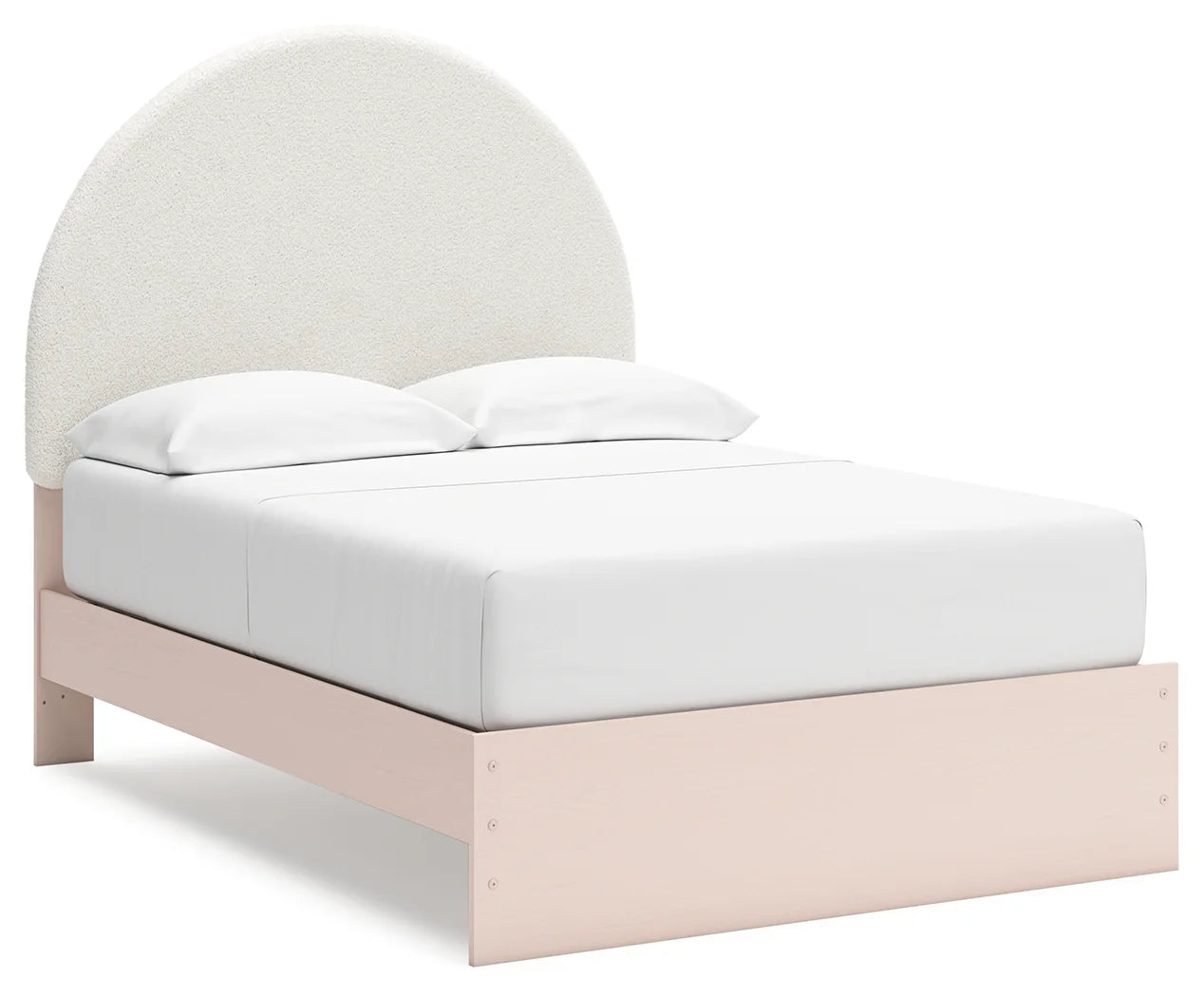 Wistenpine - Blush - Full Upholstered Panel Bed