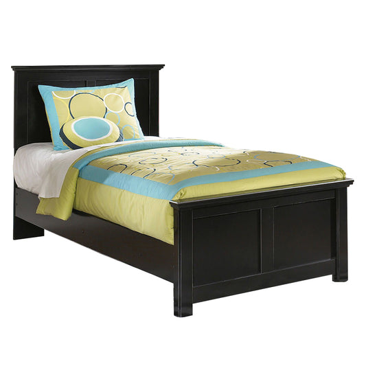 Maribel - Black - Twin Panel Bed