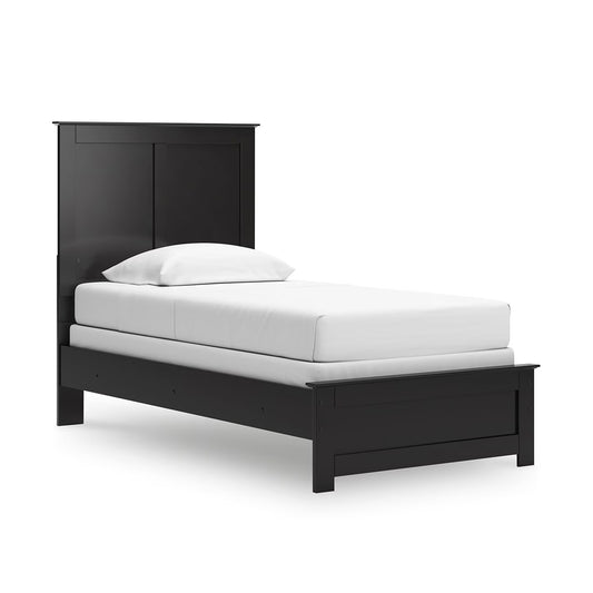 Maribel - Twin Panel Bed - Black