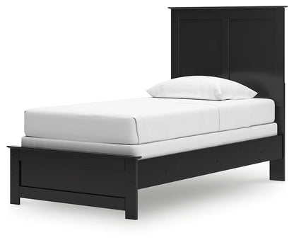Maribel - Twin Panel Bed - Black