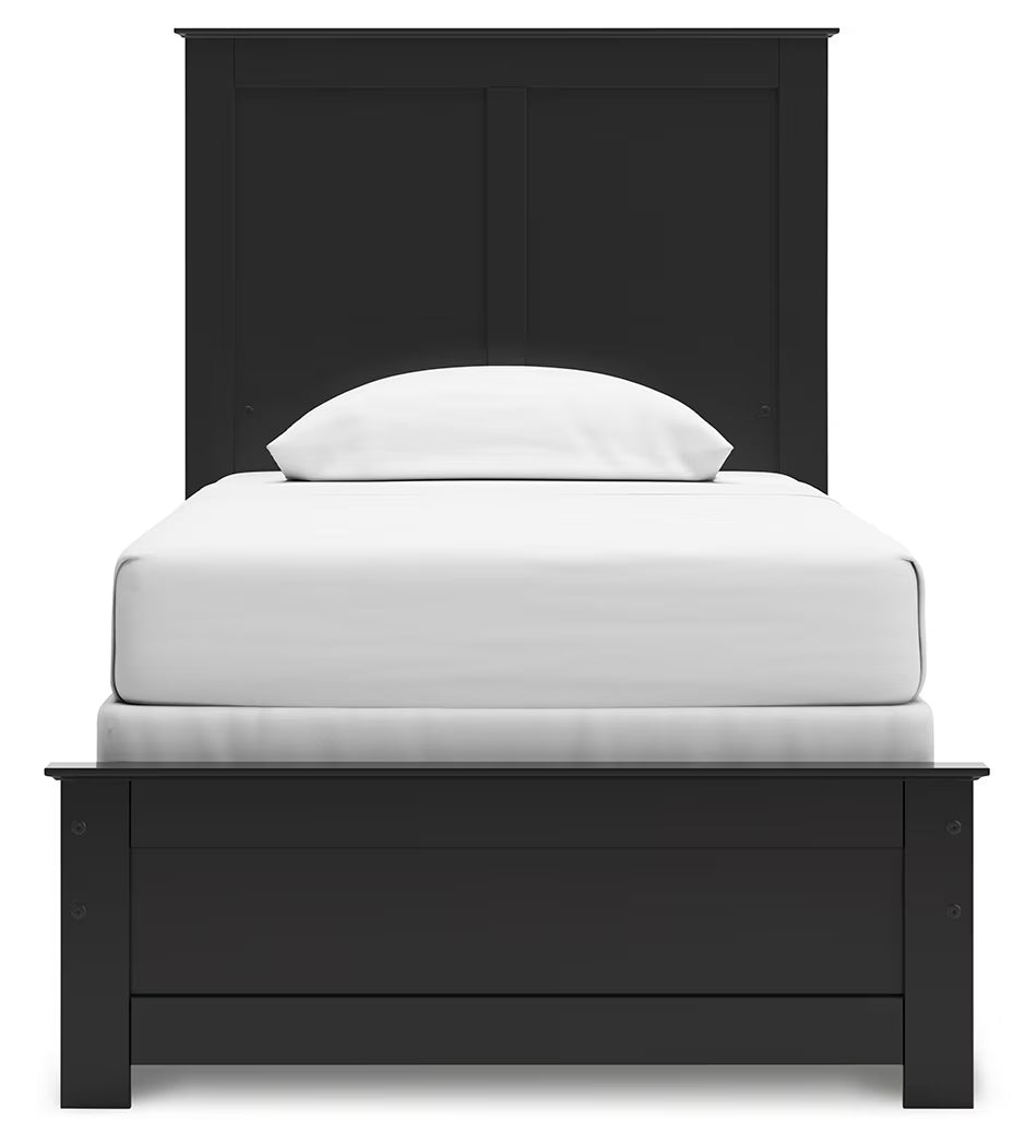 Maribel - Twin Panel Bed - Black