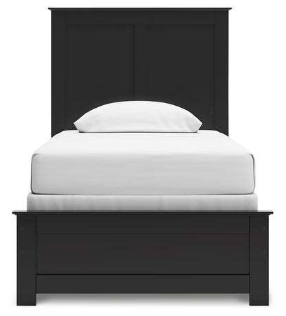 Maribel - Twin Panel Bed - Black