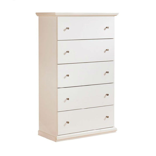 Bostwick - White - Five Drawer Chest