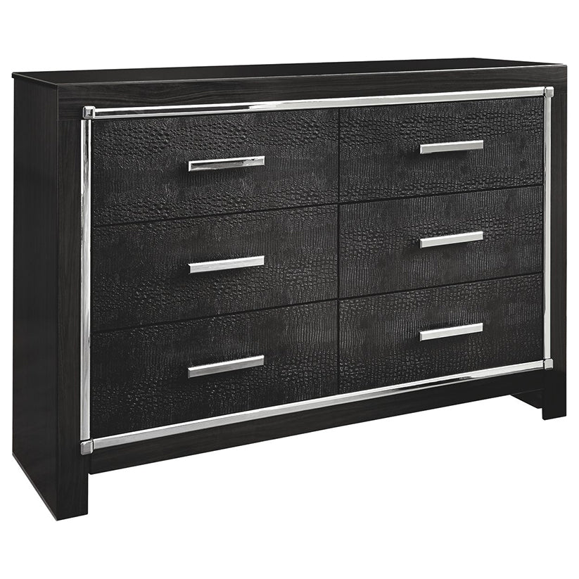 Kaydell - Black - Six Drawer Dresser