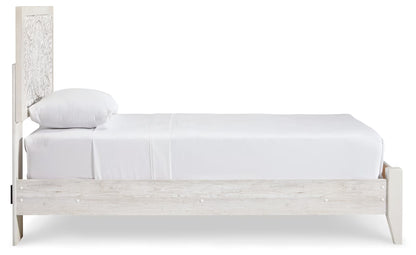 Paxberry - Twin Panel Bed - Whitewash