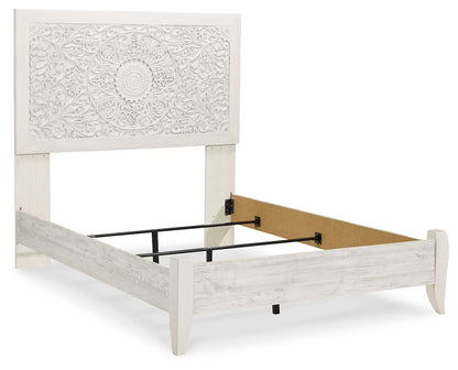 Paxberry - Full Panel Bed - Whitewash