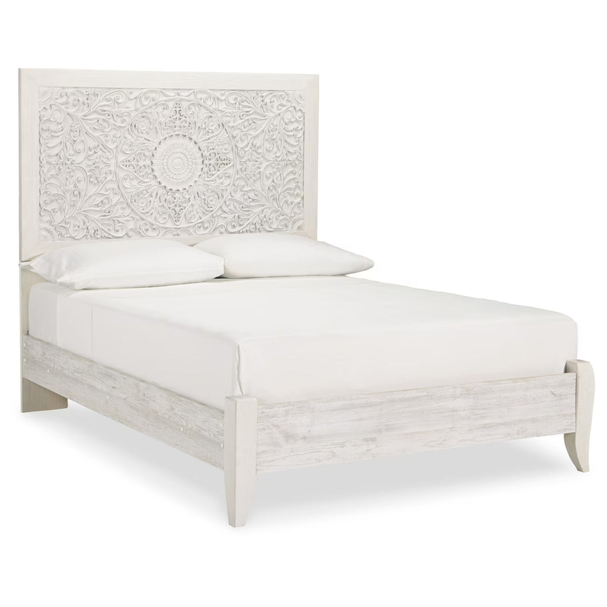 Paxberry - Full Panel Bed - Whitewash