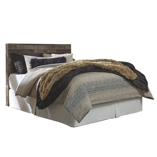 Derekson - Multi Gray - Queen Panel Headboard With Bolt On Bed Frame