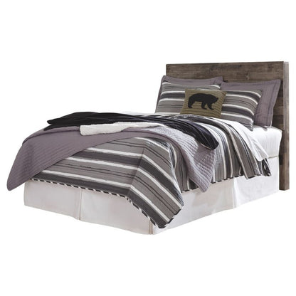 Derekson - Multi Gray - Full Panel Headboard With Bolt On Bed Frame