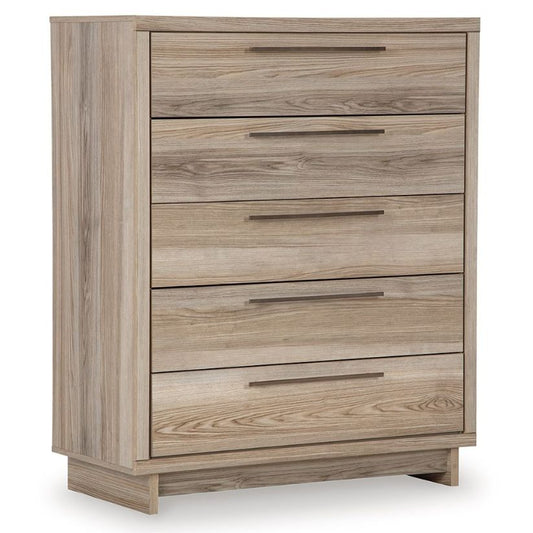 Hasbrick - Tan - Five Drawer Wide Chest