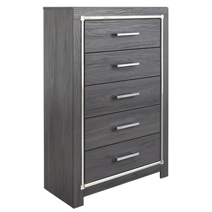 Lodanna - Gray - Five Drawer Chest