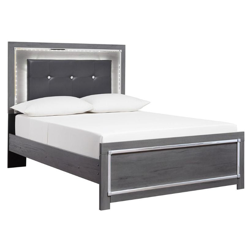 Lodanna - Gray - Full Panel Bed