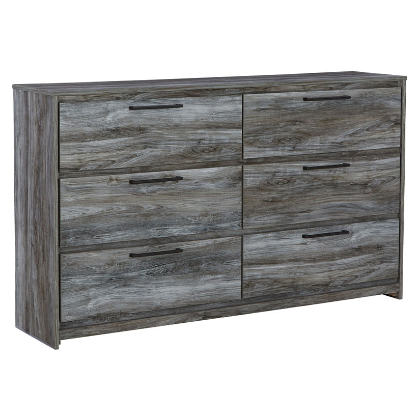 Baystorm - Gray - Six Smooth Drawer Dresser