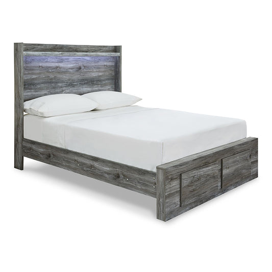 Baystorm - Gray - Full Panel Bed With 2 Storage Drawers