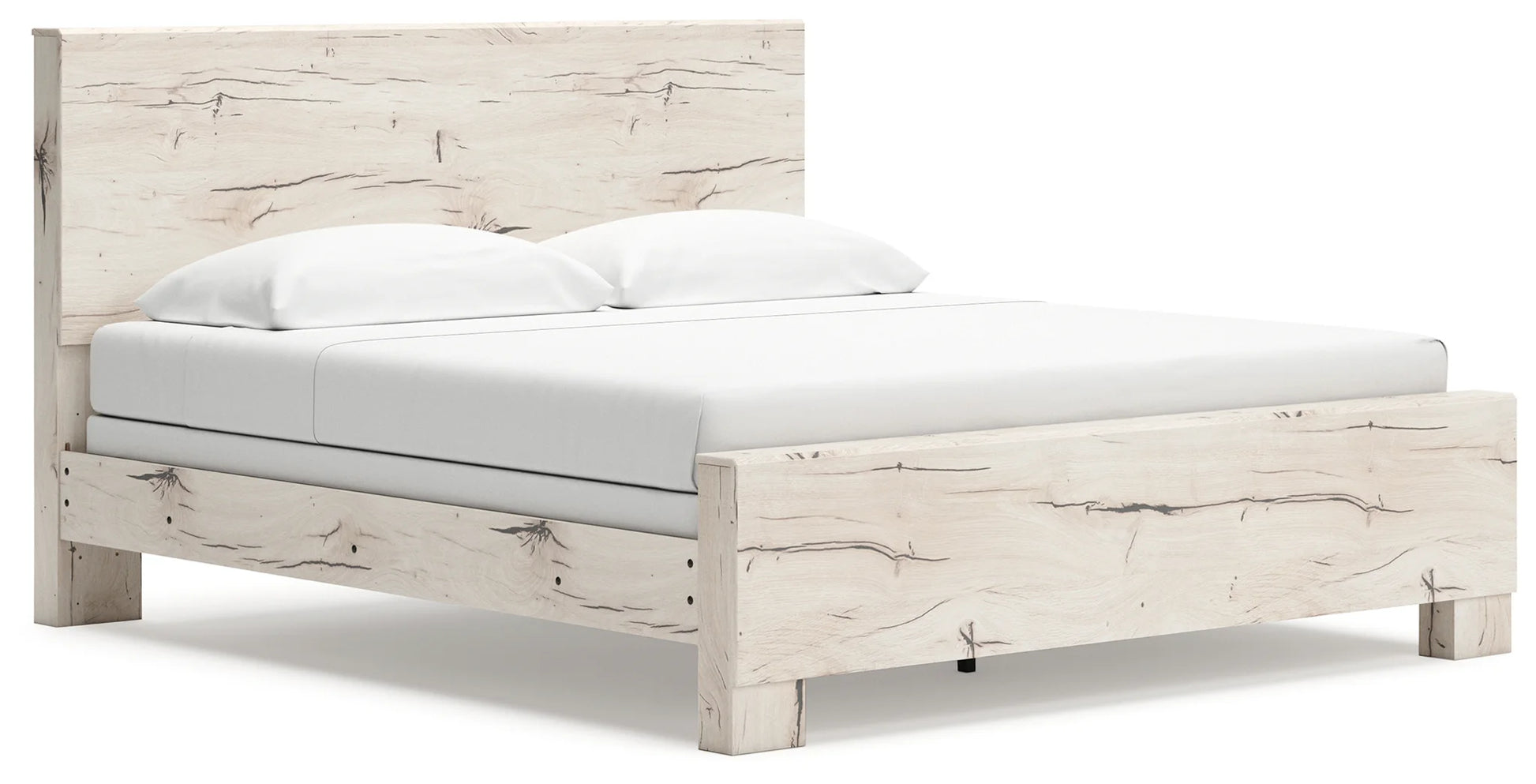 Lawroy - Light Natural - King Panel Bed