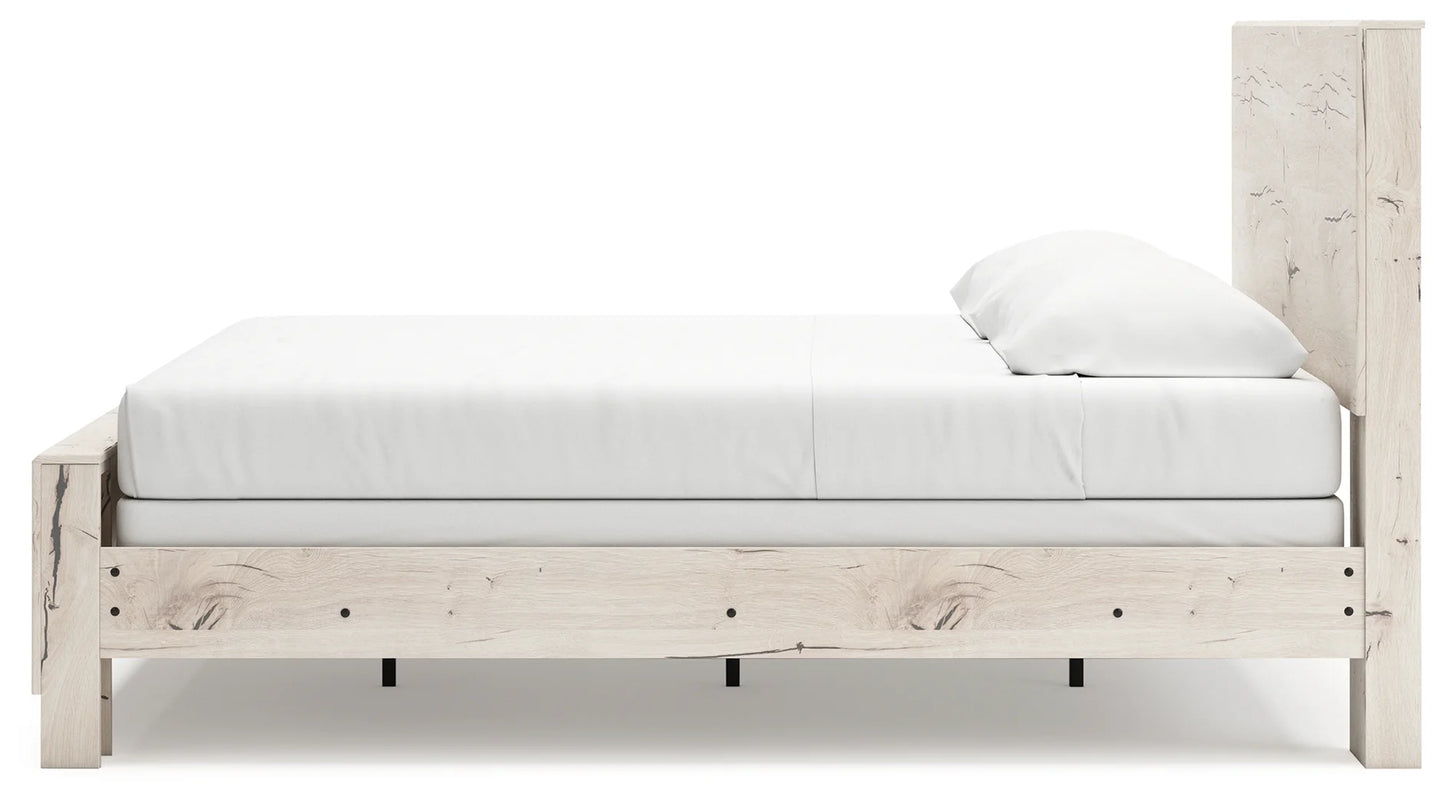 Lawroy - Light Natural - King Panel Bed