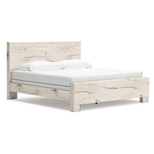 Lawroy - Light Natural - King Panel Bed
