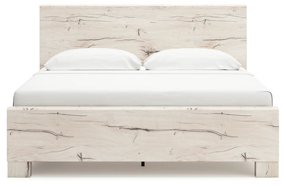Lawroy - Light Natural - King Panel Bed With Under Bed Storage
