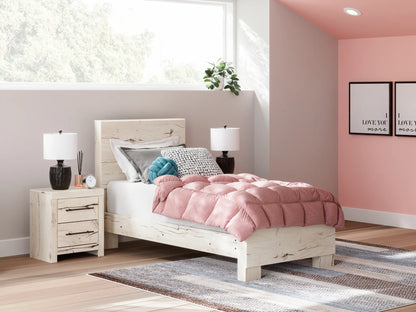 Lawroy - Light Natural - Twin Panel Bed