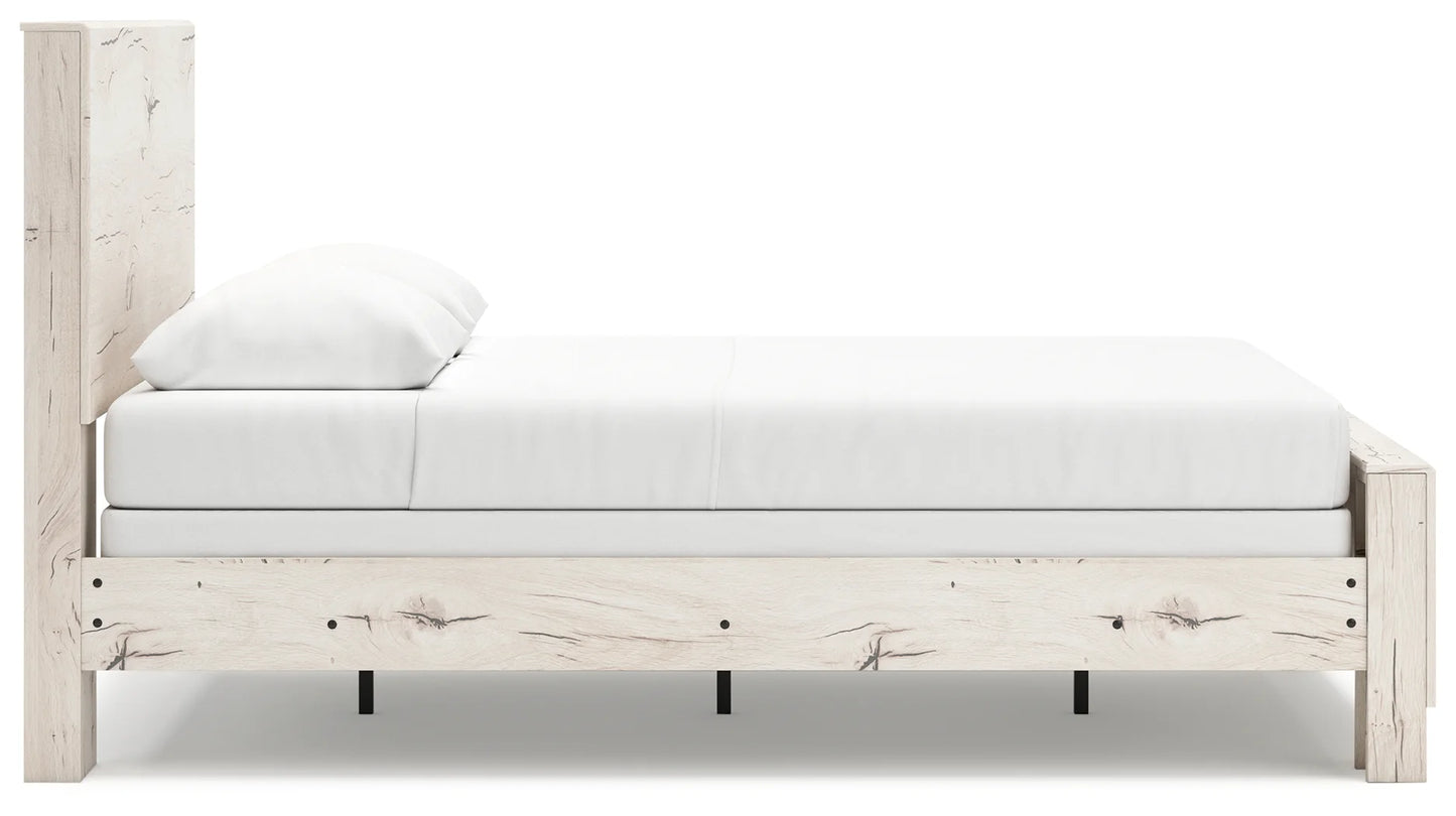 Lawroy - Light Natural - Queen Panel Bed