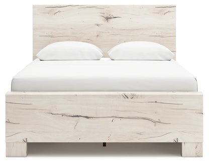 Lawroy - Light Natural - Full Panel Bed With 2 Under Bed Storage Units