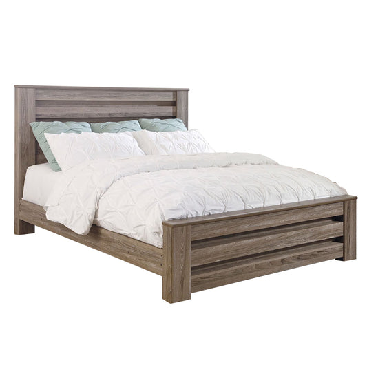 Zelen - Warm Gray - King Panel Bed