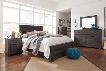 Brinxton - Charcoal - King Panel Bed