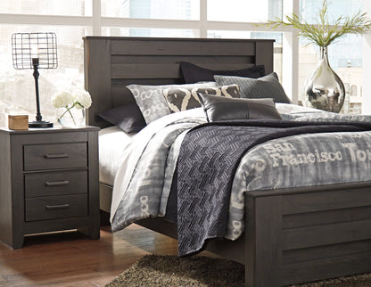 Brinxton - Charcoal - King Panel Bed