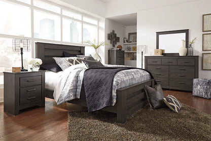 Brinxton - Charcoal - King Panel Bed