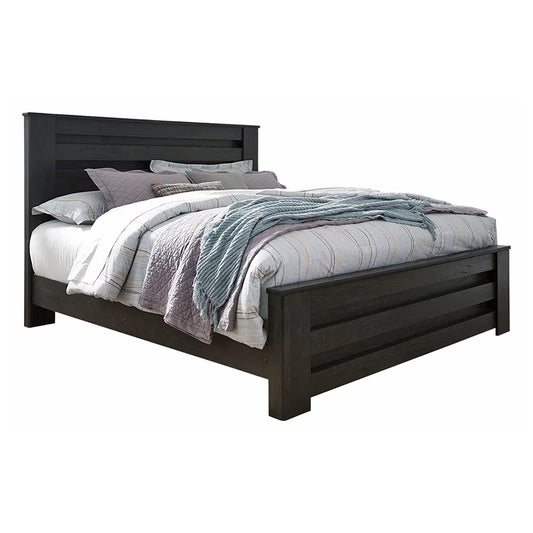 Brinxton - Charcoal - King Panel Bed